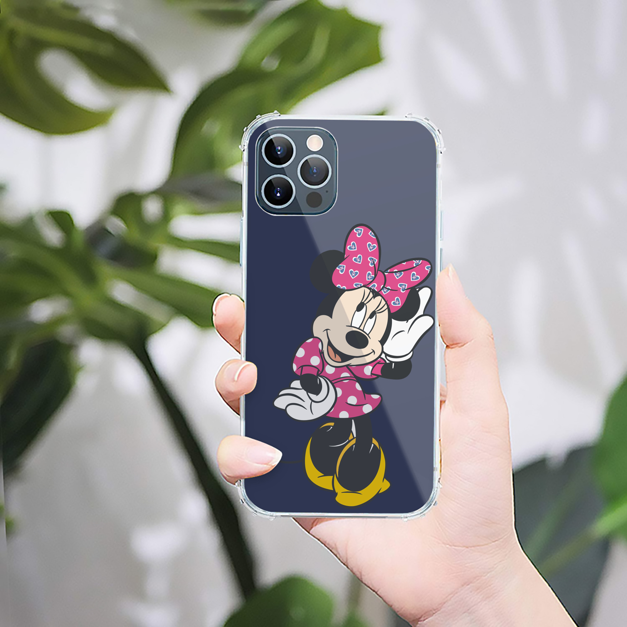 （画像用） ミッキーマウス Mickey Mouse 【iPhone 12シリーズ対応】透明スマホケース（クリアソフトケース）